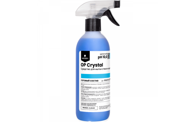 OP Crystal (0.5л)  спрей для мытья стеклянных и глянцевых поверхностей