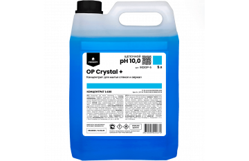 OP Crystal + ( 5л) Средство для мытья стекол и зеркал в виде концентрата